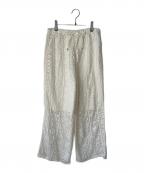 FRAMeWORKフレームワーク）の古着「コットンレースパンツ」｜ホワイト