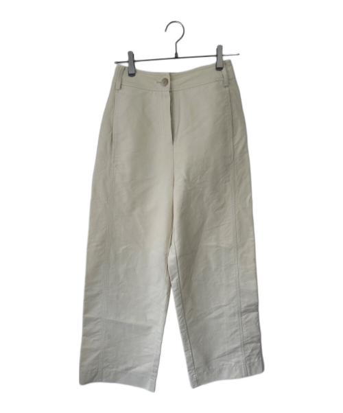 TODAYFUL（トゥデイフル）TODAYFUL (トゥデイフル) ハイウエストタイプライターパンツ ベージュ サイズ:SIZE Mの古着・服飾アイテム