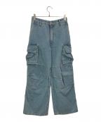 HNSTオネスト）の古着「デニムカーゴパンツ」｜インディゴ