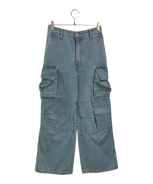HNST（オネスト）HNST (オネスト) デニムカーゴパンツ インディゴ サイズ:SIZE XSの古着・服飾アイテム