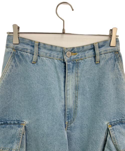 HNST（オネスト）HNST (オネスト) デニムカーゴパンツ インディゴ サイズ:SIZE XSの古着・服飾アイテム