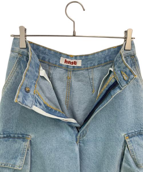 HNST（オネスト）HNST (オネスト) デニムカーゴパンツ インディゴ サイズ:SIZE XSの古着・服飾アイテム