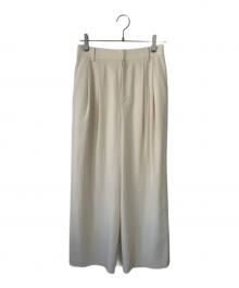 Plage（プラージュ）の古着「トラウザーパンツ」｜アイボリー