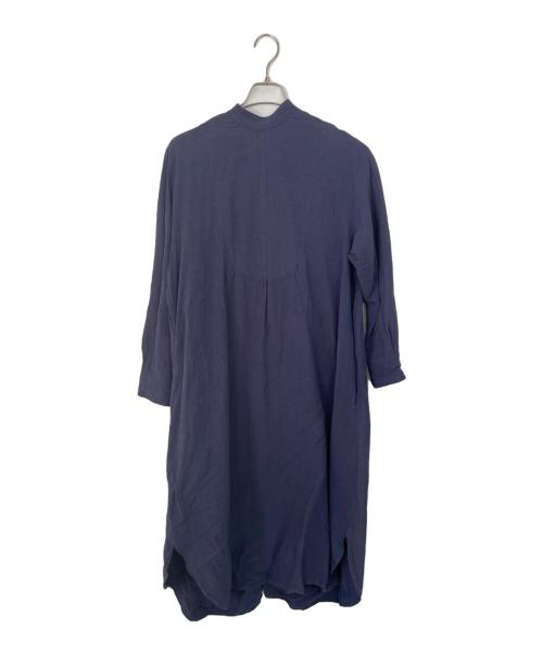 MIRKO BERTOLA（ミルコ ベルトラ）MIRKO BERTOLA (ミルコ ベルトラ) 長袖シャツワンピース ネイビー サイズ:Fの古着・服飾アイテム