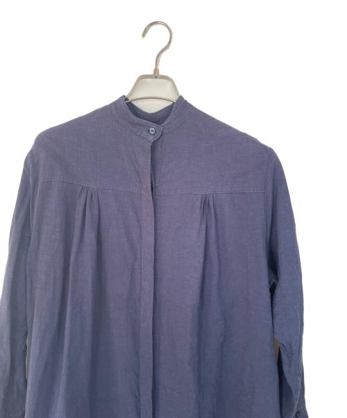 MIRKO BERTOLA（ミルコ ベルトラ）MIRKO BERTOLA (ミルコ ベルトラ) 長袖シャツワンピース ネイビー サイズ:Fの古着・服飾アイテム