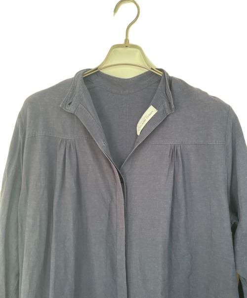 MIRKO BERTOLA（ミルコ ベルトラ）MIRKO BERTOLA (ミルコ ベルトラ) 長袖シャツワンピース ネイビー サイズ:Fの古着・服飾アイテム