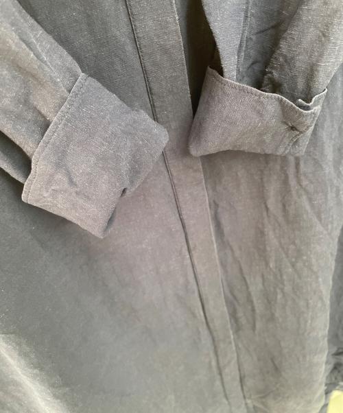 MIRKO BERTOLA（ミルコ ベルトラ）MIRKO BERTOLA (ミルコ ベルトラ) 長袖シャツワンピース ネイビー サイズ:Fの古着・服飾アイテム