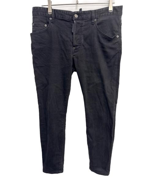 DSQUARED2（ディースクエアード）DSQUARED2 (ディースクエアード) デニムパンツ ブラック サイズ:50の古着・服飾アイテム