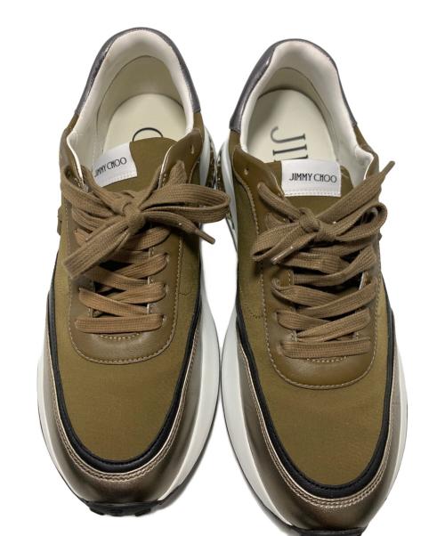 JIMMY CHOO（ジミーチュウ）JIMMY CHOO (ジミーチュウ) MEMPHIS（メンフィス） ブラック×カーキ サイズ:SIZE 42の古着・服飾アイテム