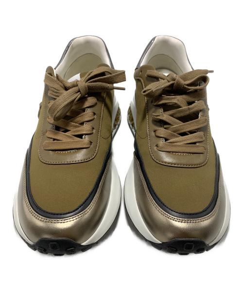 JIMMY CHOO（ジミーチュウ）JIMMY CHOO (ジミーチュウ) MEMPHIS（メンフィス） ブラック×カーキ サイズ:SIZE 42の古着・服飾アイテム