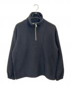 YOKEヨーク）の古着「Wool Fleece Half Zip Pullover」｜ブラック