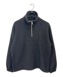 YOKE（ヨーク）の古着「Wool Fleece Half Zip Pullover」｜ブラック