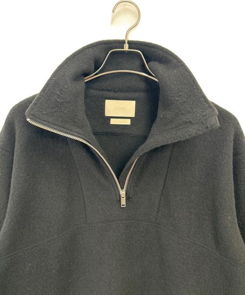 YOKE（ヨーク）YOKE (ヨーク) Wool Fleece Half Zip Pullover ブラック サイズ:1の古着・服飾アイテム