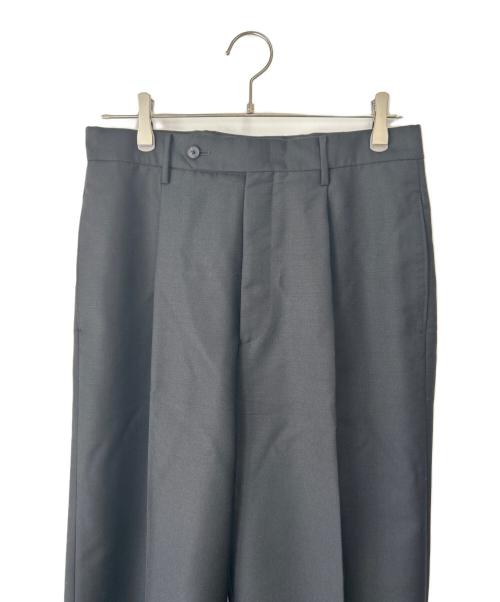 BEAUTY&YOUTH（ビューティーアンドユース）BEAUTY&YOUTH (ビューティーアンドユース) モヘヤ ウーステッド 1プリーツ トラウザーズ ブラック サイズ:Mの古着・服飾アイテム