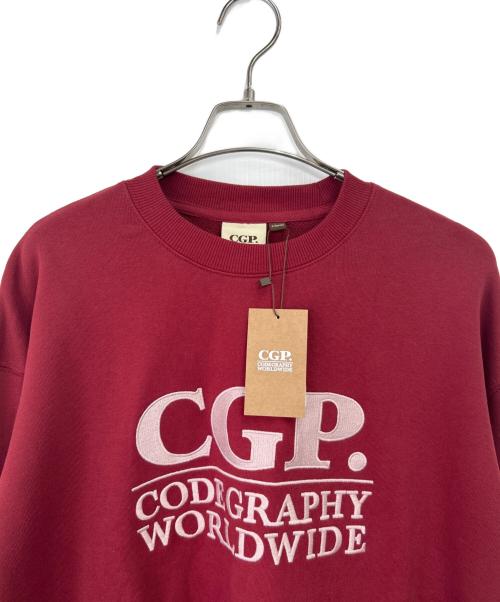 CODEGRAPHY（コードグラフィー）CODEGRAPHY (コードグラフィー) スウェット レッド サイズ:Lの古着・服飾アイテム