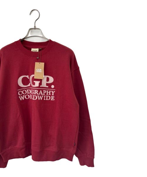 CODEGRAPHY（コードグラフィー）CODEGRAPHY (コードグラフィー) スウェット レッド サイズ:Lの古着・服飾アイテム
