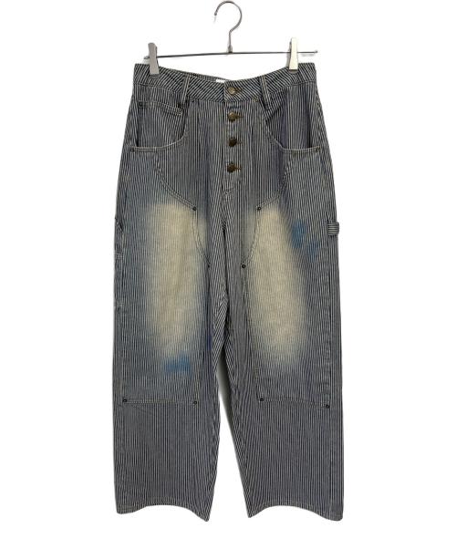 BAD WAY（バッドウェイ）BAD WAY (バッドウェイ) パンツ ブルー×ホワイト サイズ:Mの古着・服飾アイテム