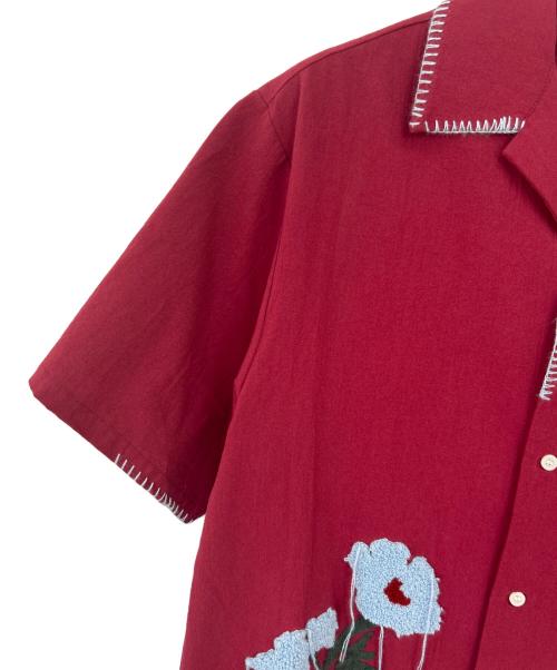 CAMPHOR WOOD（カンファーウッド）CAMPHOR WOOD (カンファーウッド) 半袖シャツ レッド サイズ:Mの古着・服飾アイテム