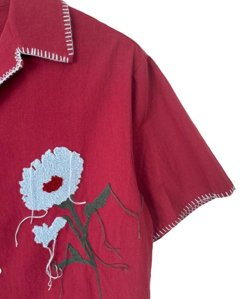 CAMPHOR WOOD（カンファーウッド）CAMPHOR WOOD (カンファーウッド) 半袖シャツ レッド サイズ:Mの古着・服飾アイテム