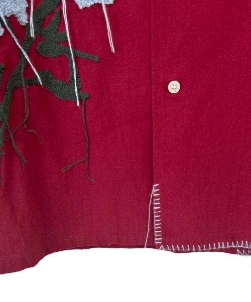 CAMPHOR WOOD（カンファーウッド）CAMPHOR WOOD (カンファーウッド) 半袖シャツ レッド サイズ:Mの古着・服飾アイテム