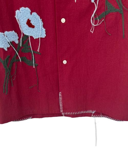 CAMPHOR WOOD（カンファーウッド）CAMPHOR WOOD (カンファーウッド) 半袖シャツ レッド サイズ:Mの古着・服飾アイテム