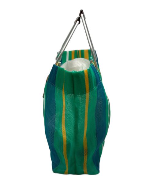 MARNI（マルニ）MARNI (マルニ) MARKET STRIPEバッグ ライトグリーン×イエローの古着・服飾アイテム