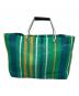 MARNI (マルニ) MARKET STRIPEバッグ ライトグリーン×イエロー：12000円