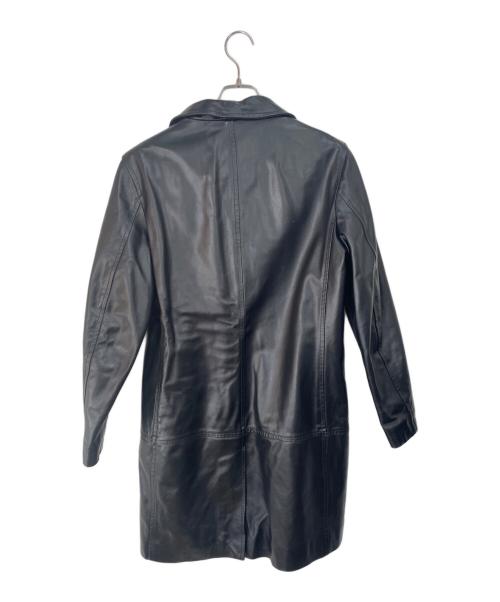 MAX&Co.（マックスアンドコー）MAX&Co. (マックスアンドコー) レザーコート ブラック サイズ:40の古着・服飾アイテム
