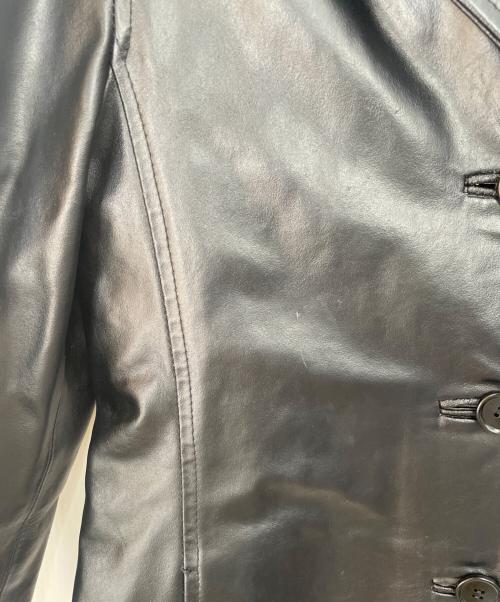 MAX&Co.（マックスアンドコー）MAX&Co. (マックスアンドコー) レザーコート ブラック サイズ:40の古着・服飾アイテム