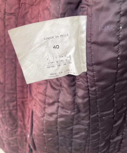 MAX&Co.（マックスアンドコー）MAX&Co. (マックスアンドコー) レザーコート ブラック サイズ:40の古着・服飾アイテム