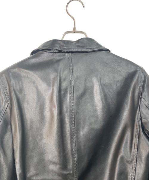 MAX&Co.（マックスアンドコー）MAX&Co. (マックスアンドコー) レザーコート ブラック サイズ:40の古着・服飾アイテム