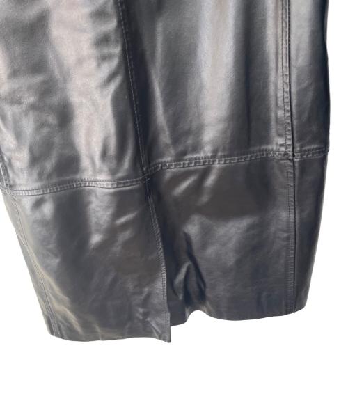 MAX&Co.（マックスアンドコー）MAX&Co. (マックスアンドコー) レザーコート ブラック サイズ:40の古着・服飾アイテム