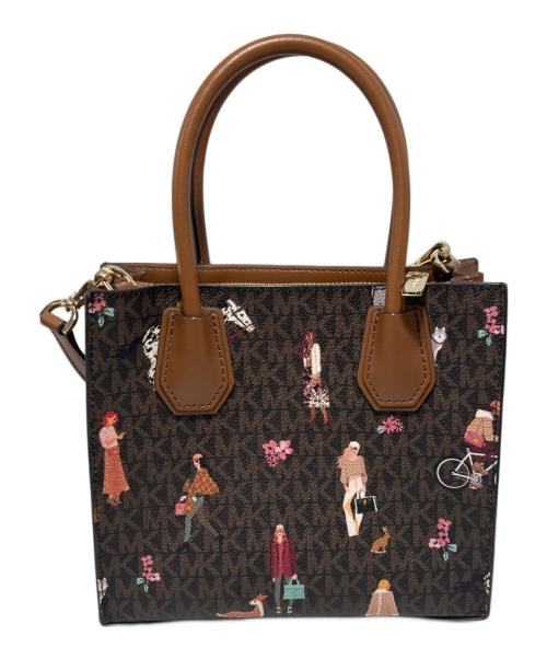 MICHAEL KORS（マイケル・コース）MICHAEL KORS (マイケル・コース) 2WAYショルダーバッグ ブラウンの古着・服飾アイテム