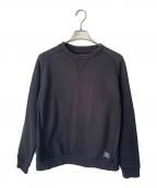 stussyステューシー）の古着「前Vガゼットスウェット」｜ブラック