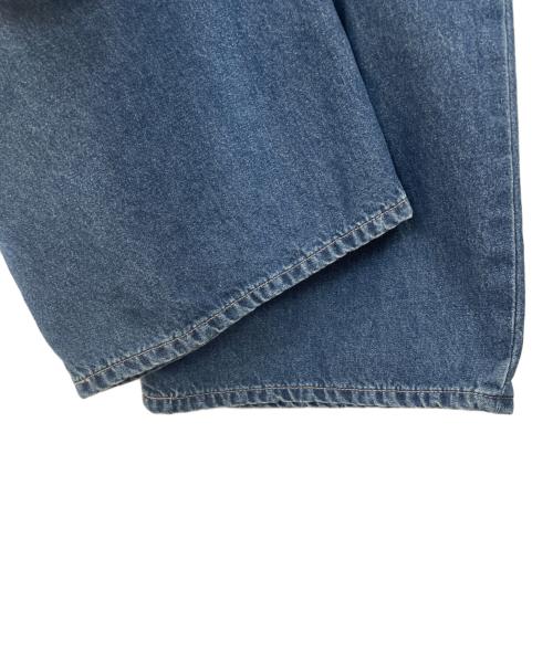 クラシコム（-）クラシコム (-) ワイドデニムパンツ ブルー サイズ:-の古着・服飾アイテム