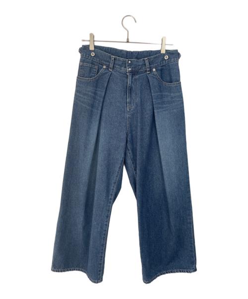 クラシコム（-）クラシコム (-) ワイドデニムパンツ ブルー サイズ:-の古着・服飾アイテム