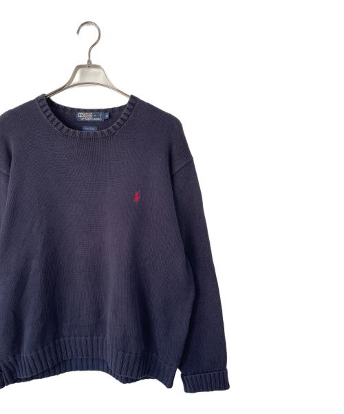 POLO RALPH LAUREN（ポロ・ラルフローレン）POLO RALPH LAUREN (ポロ・ラルフローレン) 厚手ニット ネイビー サイズ:XLの古着・服飾アイテム