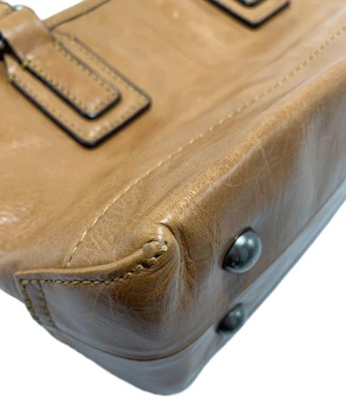 L.E.D.BITES（エルイーディーバイツ）L.E.D.BITES (エルイーディーバイツ) 2WAYハンドバッグ ベージュの古着・服飾アイテム