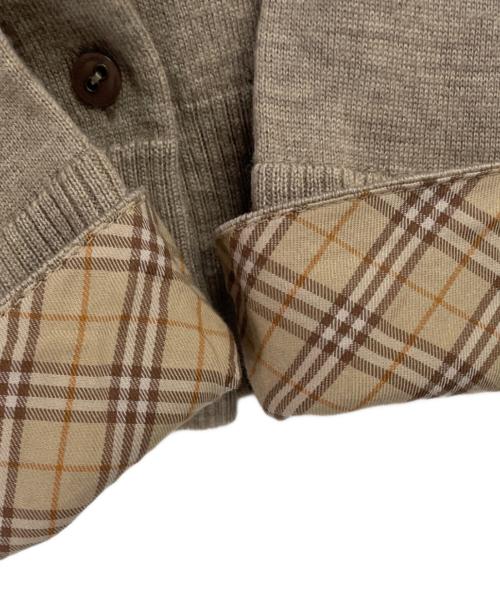 BURBERRY BLUE LABEL（バーバリー ブルー レーベル）BURBERRY BLUE LABEL (バーバリー ブルー レーベル) 薄手カーディガン ブラウン サイズ:38の古着・服飾アイテム