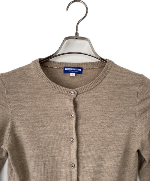 BURBERRY BLUE LABEL（バーバリー ブルー レーベル）BURBERRY BLUE LABEL (バーバリー ブルー レーベル) 薄手カーディガン ブラウン サイズ:38の古着・服飾アイテム