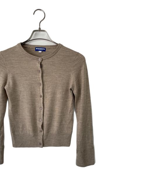 BURBERRY BLUE LABEL（バーバリー ブルー レーベル）BURBERRY BLUE LABEL (バーバリー ブルー レーベル) 薄手カーディガン ブラウン サイズ:38の古着・服飾アイテム