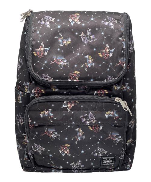 PORTER（ポーター）PORTER (ポーター) DISNEY (ディズニー) バックパック ブラックの古着・服飾アイテム