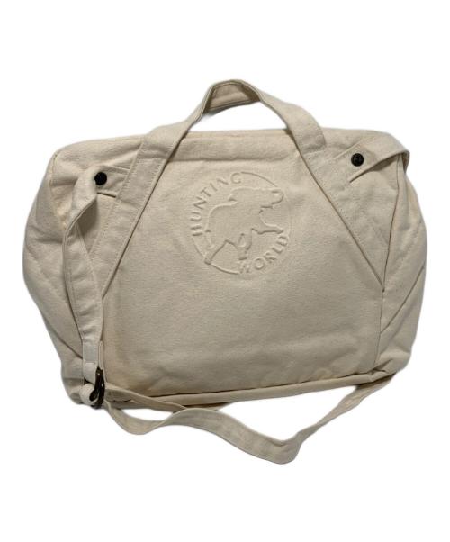 HUNTING WORLD（ハンティングワールド）HUNTING WORLD (ハンティングワールド) ワッペンデニムショルダーバッグ アイボリーの古着・服飾アイテム