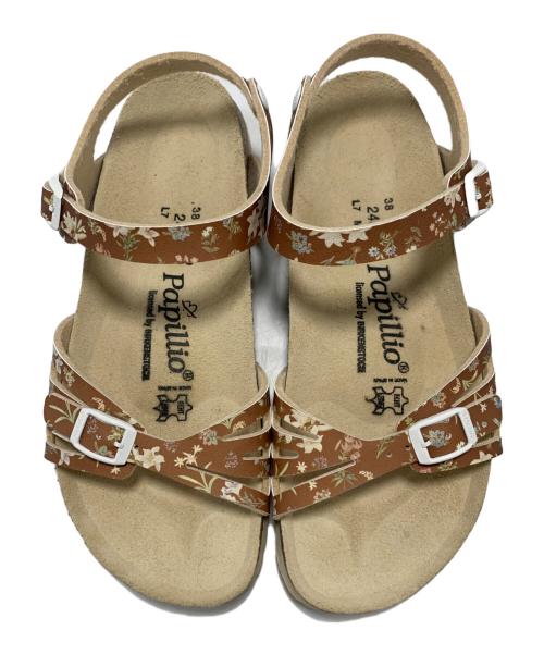 BIRKENSTOCK（ビルケンシュトック）BIRKENSTOCK (ビルケンシュトック) ストラップサンダル ブラウン サイズ:24.5cmの古着・服飾アイテム
