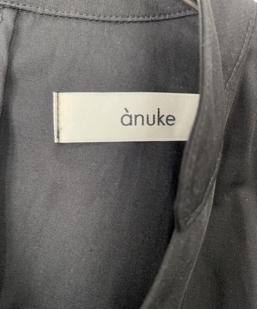 anuke（アンヌーク）anuke (アンヌーク) 半袖サロペット ブラック サイズ:36の古着・服飾アイテム