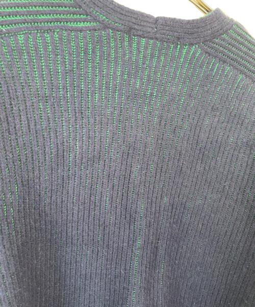 JOURNAL STANDARD relume（ジャーナルスタンダード レリューム）JOURNAL STANDARD relume (ジャーナルスタンダード レリューム) 厚手ニット ネイビー×グリーン サイズ:Fの古着・服飾アイテム