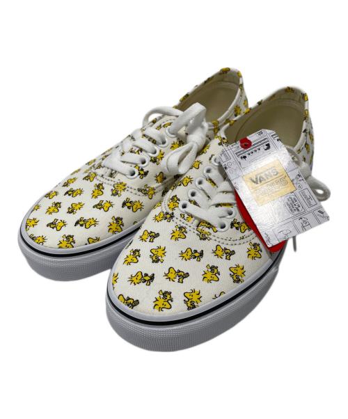VANS（ヴァンズ）VANS (ヴァンズ) PEANUTS (ピーナッツ) ローカットスニーカー ホワイト×イエロー サイズ:24.5 未使用品の古着・服飾アイテム