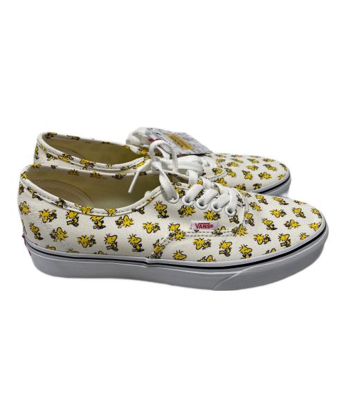 VANS（ヴァンズ）VANS (ヴァンズ) PEANUTS (ピーナッツ) ローカットスニーカー ホワイト×イエロー サイズ:24.5 未使用品の古着・服飾アイテム