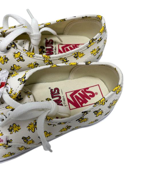 VANS（ヴァンズ）VANS (ヴァンズ) PEANUTS (ピーナッツ) ローカットスニーカー ホワイト×イエロー サイズ:24.5 未使用品の古着・服飾アイテム