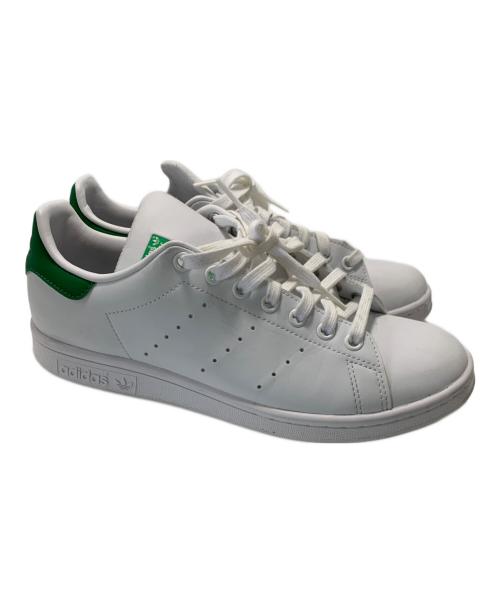 adidas（アディダス）adidas (アディダス) スニーカー ホワイト×グリーン サイズ:25.5cmの古着・服飾アイテム